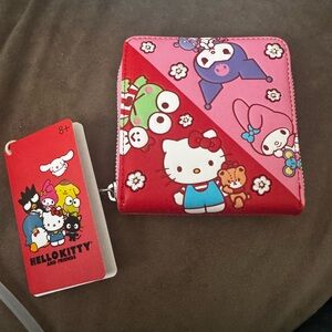 Hello Kitty Red and Pink Character Wallet